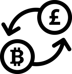 Bitcoin Pound Currency Exchange Rate Outline Svg Vector, Free Vectors File